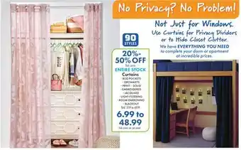Boscov's ENTIRE STOCK Curtains offer