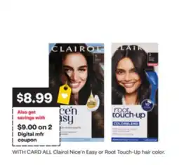 CVS Clairol Nice'n Easy or Root Touch-Up hair color offer