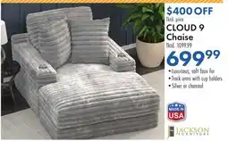 Boscov's CLOUD 9 Chaise offer