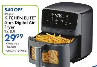 Boscov's KITCHEN ELITE 5-qt. Digital Air Fryer offer