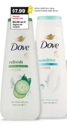CVS ALL Dove women's body wash 20 oz offer