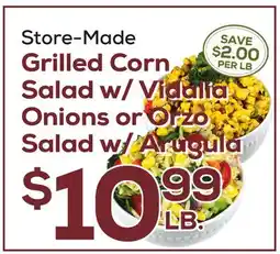 DeCicco & Sons Grilled Corn Salad w/ Vidalia Onions or Orzo Salad w/ Arugula offer