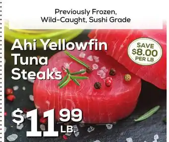 DeCicco & Sons Ahi Yellowfin Tuna Steaks offer