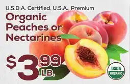 DeCicco & Sons Organic Peaches or Nectarines offer