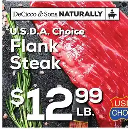 DeCicco & Sons U.S.D.A Choice Flank Steak offer
