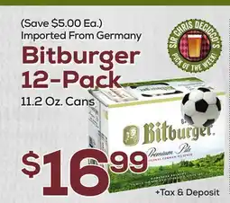 DeCicco & Sons Bitburger 12-Pack offer
