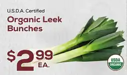 DeCicco & Sons Organic Leek Bunches offer