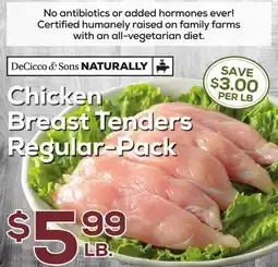 DeCicco & Sons Chicken Breast Tenders Regular-Pack offer