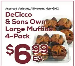 DeCicco & Sons DeCicco & Sons Own Large Muffins offer