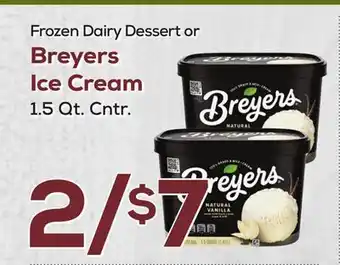 DeCicco & Sons Frozen Dairy Dessert or Breyers Ice Cream offer