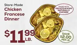 DeCicco & Sons Store-Made Chicken Francese Dinner offer