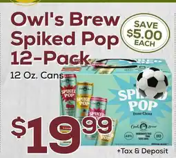 DeCicco & Sons Owl's Brew Spiked Pop offer