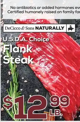 DeCicco & Sons Flank Steak offer