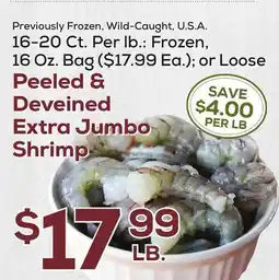 DeCicco & Sons Peeled & Deveined Extra Jumbo Shrimp offer