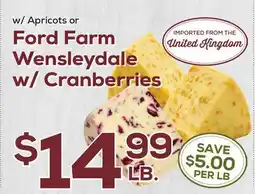 DeCicco & Sons Ford Farm Wensleydale offer