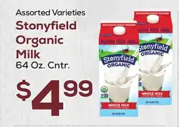 DeCicco & Sons Stonyfield Organic Milk offer
