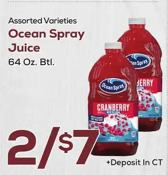 DeCicco & Sons Ocean Spray Juice offer