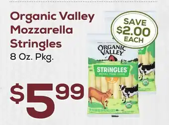 DeCicco & Sons Organic Valley Mozzarella Stringles offer