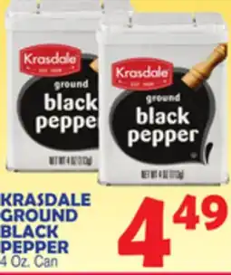 Bravo Supermarkets KRASDALE GROUND BLACK PEPPER offer