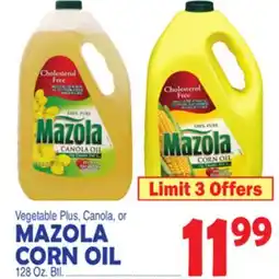 Bravo Supermarkets MAZOLA CORN OIL offer