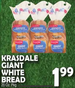 Bravo Supermarkets KRASDALE GIANT WHITE BREAD offer