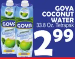 Bravo Supermarkets GOYA COCONUT WATER offer
