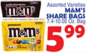 Bravo Supermarkets M&M'S SHARE BAGS offer