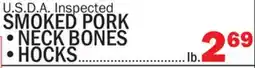 Bravo Supermarkets SMOKED PORK NECK BONES HOCKS offer