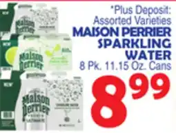 Bravo Supermarkets MAISON PERRIER SPARKLING WATER offer