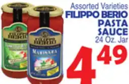 Bravo Supermarkets FILIPPO BERIO PASTA SAUCE offer