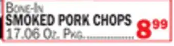 Bravo Supermarkets SMOKED PORK CHOPS offer