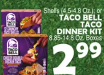 Bravo Supermarkets TACO BELL TACO DINNER KIT offer