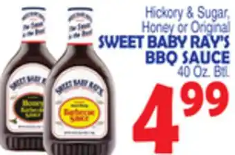 Bravo Supermarkets SWEET BABY RAY'S BBQ SAUCE offer