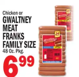Bravo Supermarkets Chicken or GWALTNEY MEAT FRANKS offer