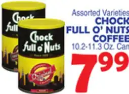 Bravo Supermarkets CHOCK FULL O' NUTS COFFEE offer