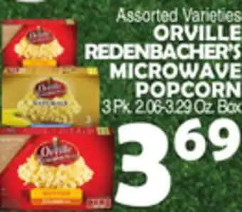 Bravo Supermarkets ORVILLE REDENBACHER'S MICROWAVE POPCORN offer