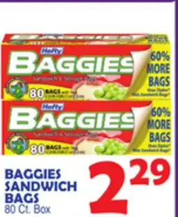 Bravo Supermarkets BAGGIES SANDWICH BAGS offer