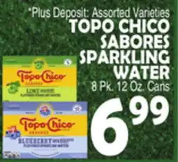 Bravo Supermarkets TOPO CHICO SABORES SPARKLING WATER offer