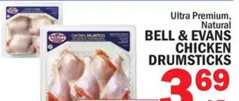 Bravo Supermarkets BELL & EVANS CHICKEN DRUMSTICKS offer