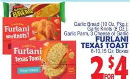 Bravo Supermarkets FURLANI TEXAS TOAST 8-10.15 Oz. Boxes offer