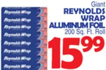 Bravo Supermarkets REYNOLDS WRAP ALUMINUM FOIL offer