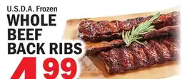 Bravo Supermarkets WHOLE BEEF BACK RIBS offer