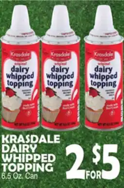 Bravo Supermarkets KRASDALE DAIRY WHIPPED TOPPING offer