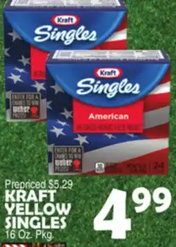 Bravo Supermarkets KRAFT YELLOW SINGLES offer