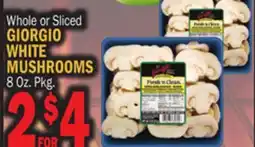 Bravo Supermarkets GIORGIO WHITE MUSHROOMS offer