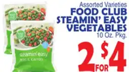 Bravo Supermarkets FOOD CLUB STEAMIN' EASY VEGETABLES offer