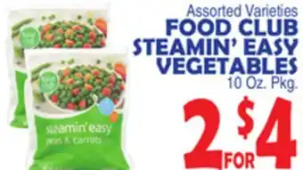 Bravo Supermarkets FOOD CLUB STEAMIN' EASY VEGETABLES offer