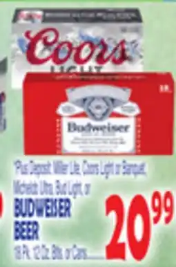 Bravo Supermarkets BUDWEISER BEER offer