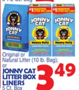 Bravo Supermarkets JONNY CAT LITTER BOX LINERS offer