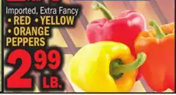 Bravo Supermarkets RED • YELLOW • ORANGE PEPPERS offer